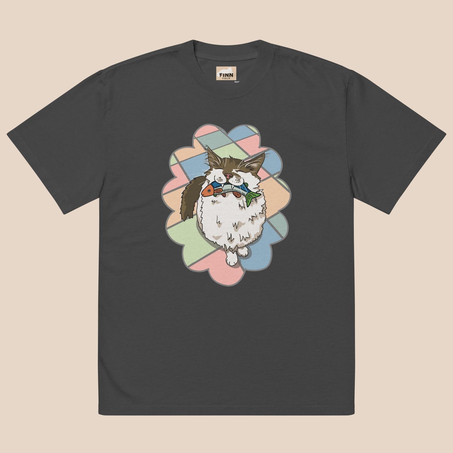 Funky Finn Oversized faded t-shirt
