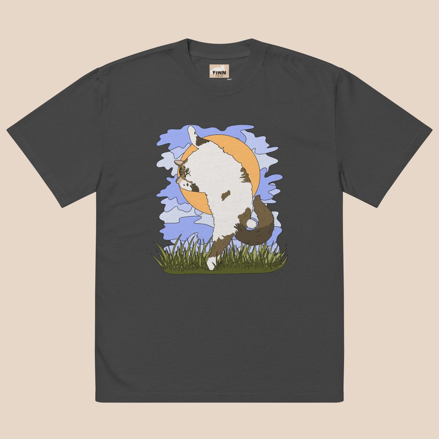 Jumping Finn Oversized faded t-shirt