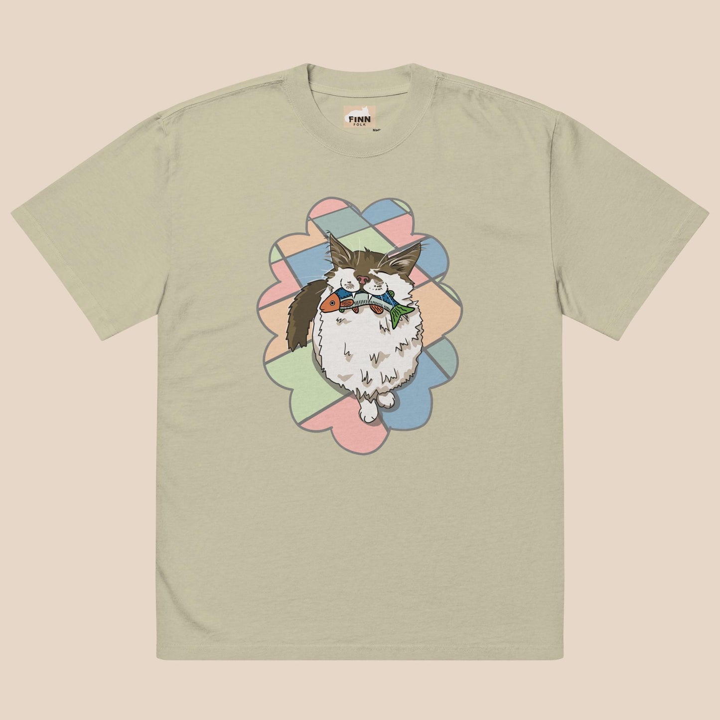 Funky Finn Oversized faded t-shirt