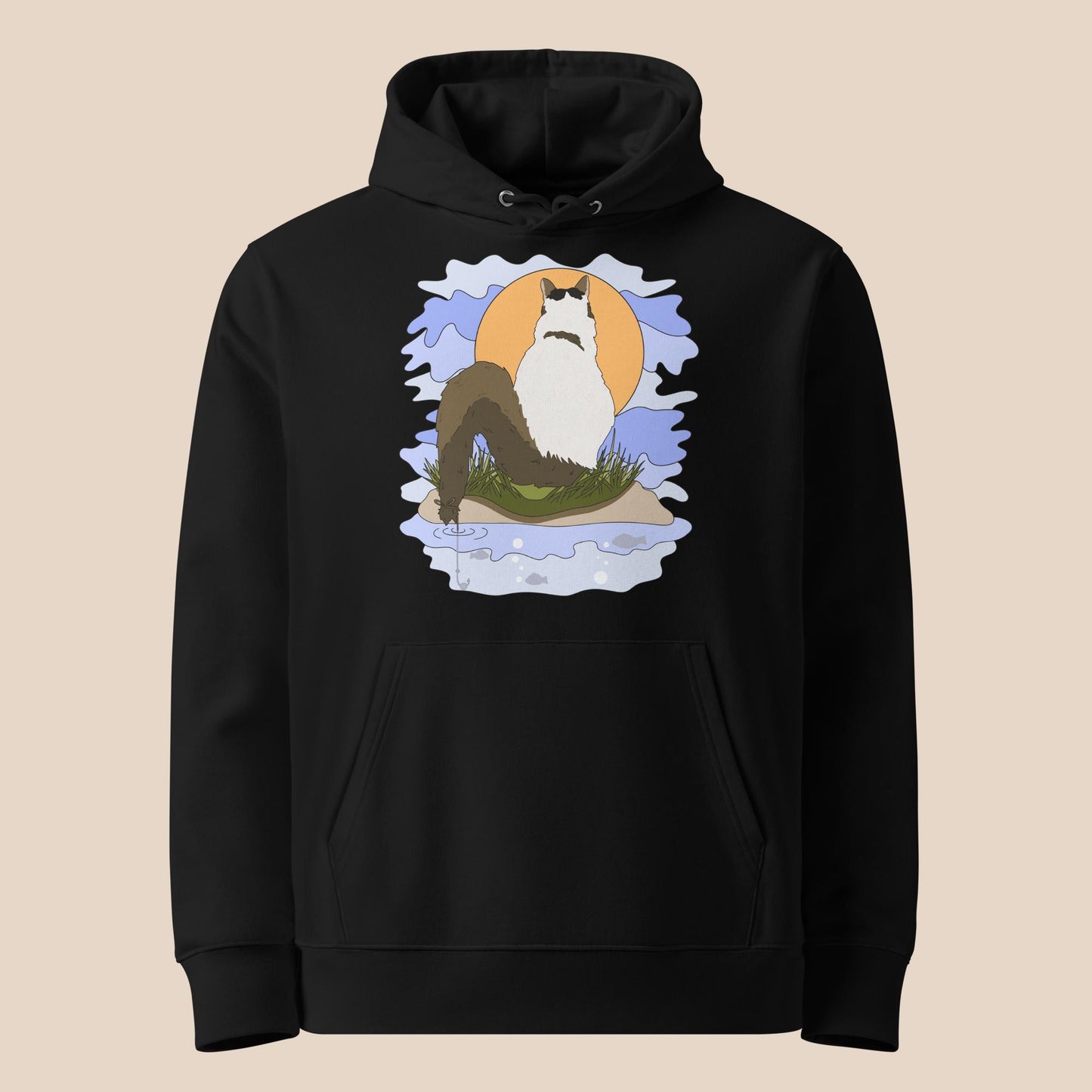 Tail fishing Finn essential eco hoodie