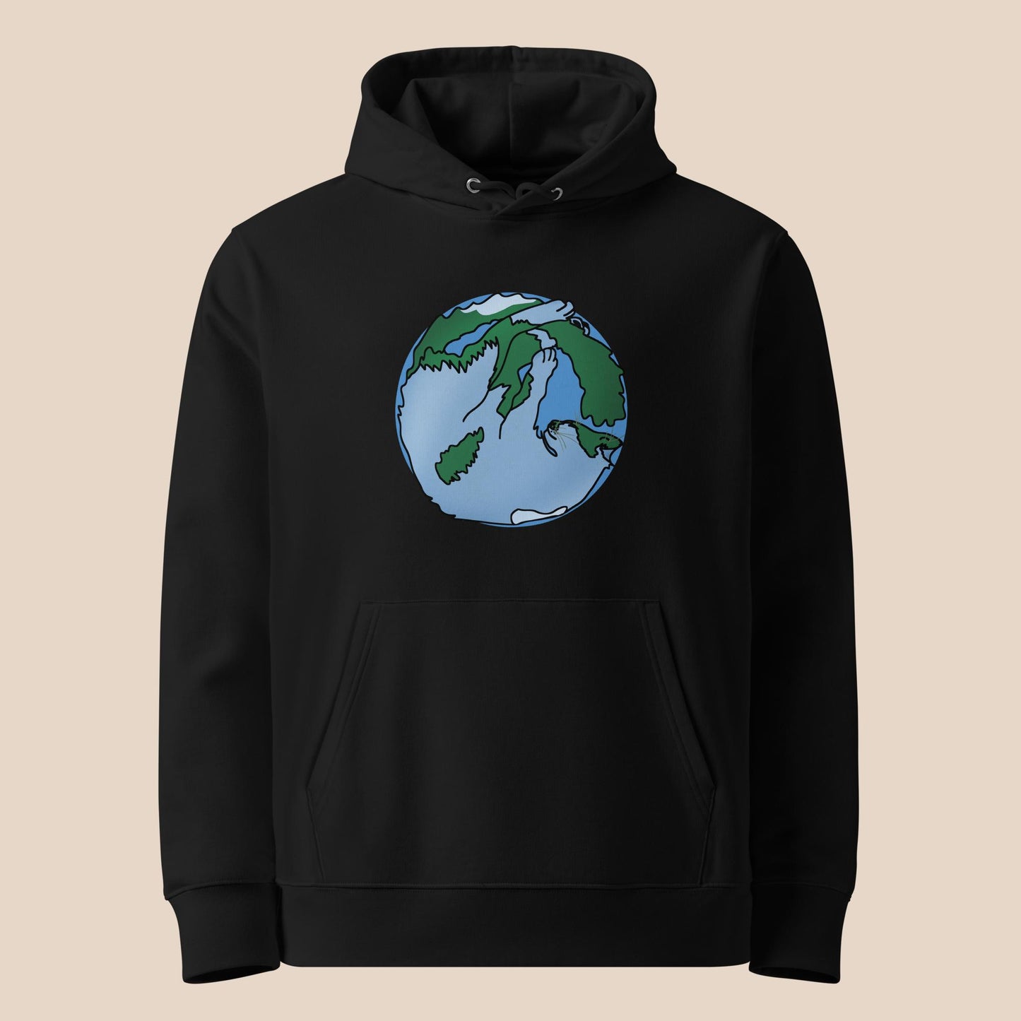 Cat Planet Finn essential eco hoodie