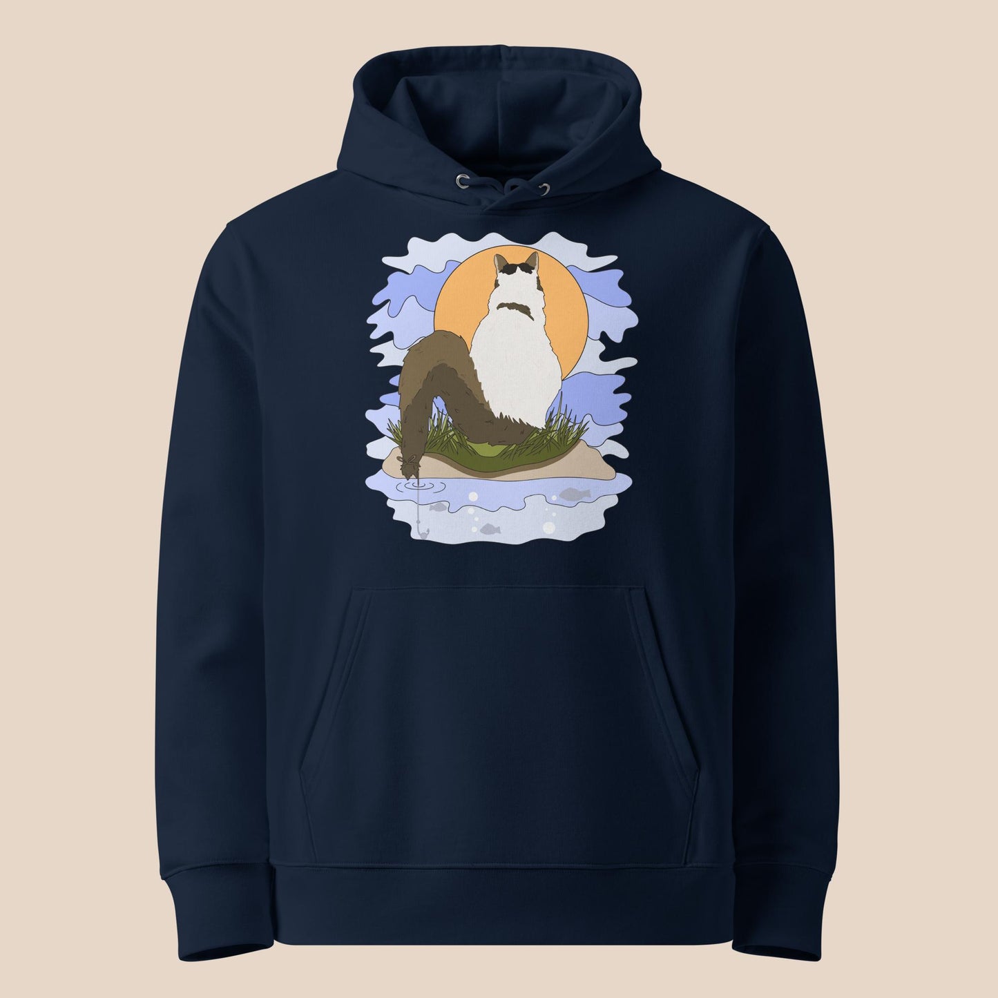 Tail fishing Finn essential eco hoodie
