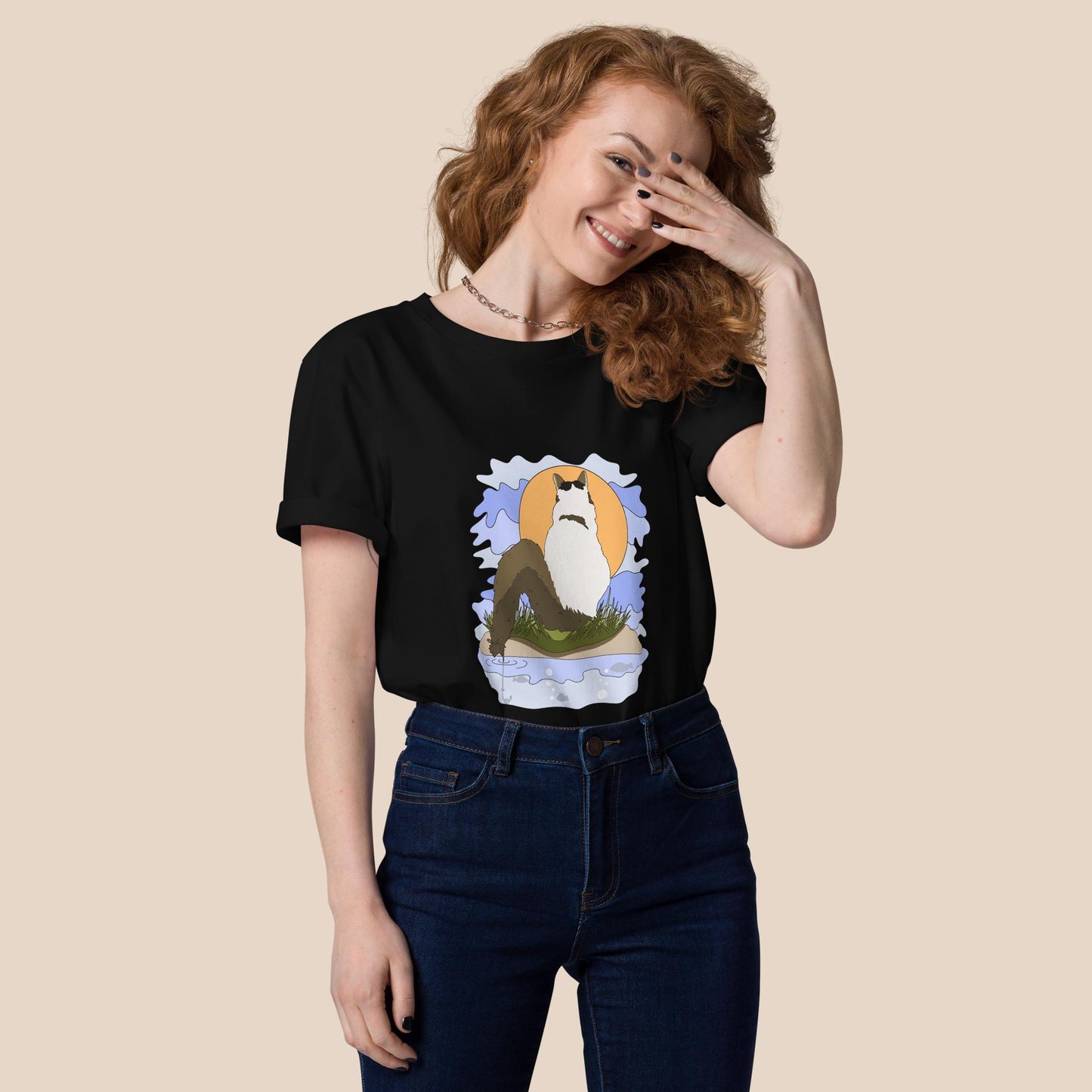 Tail fishing Finn organic cotton t-shirt