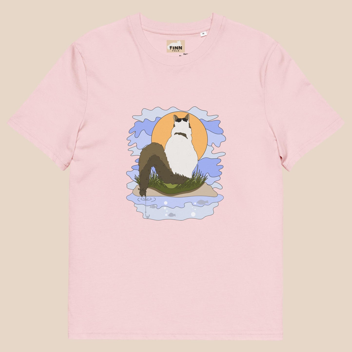 Tail fishing Finn organic cotton t-shirt
