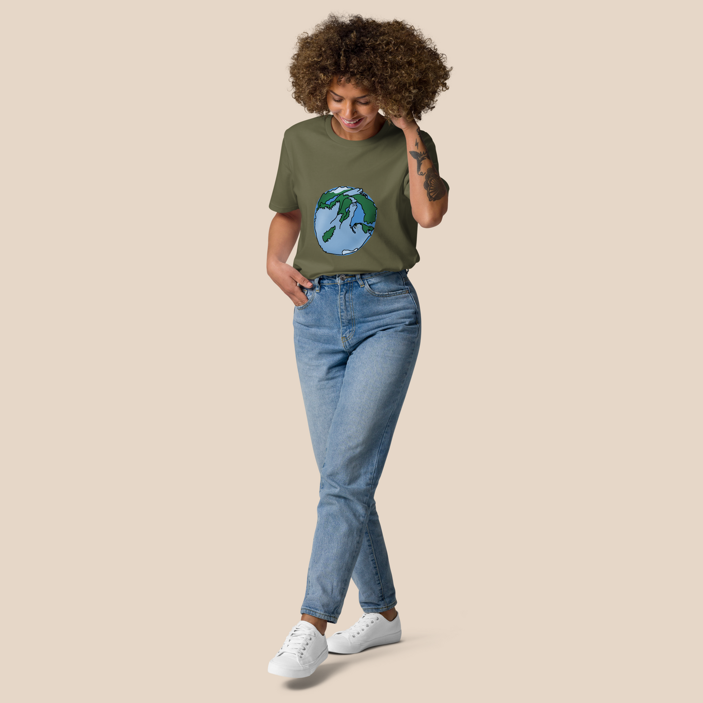 Cat Planet Finn organic cotton t-shirt